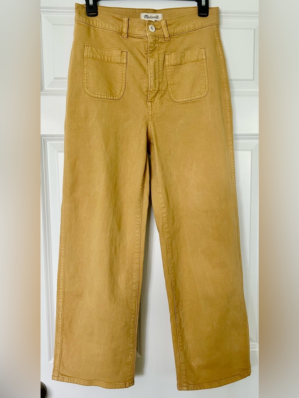 Madewell High-Rise Wide-Leg Jeans in Camel